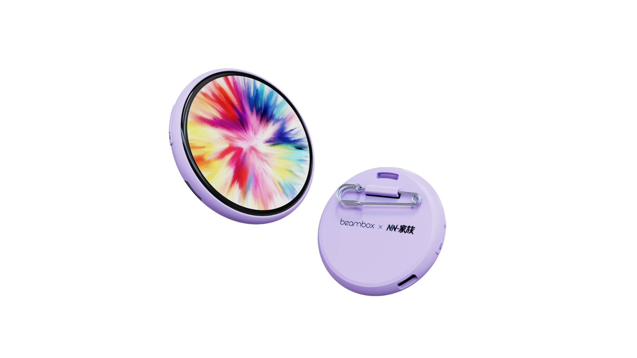 Niji E-Badge | Anime GIF Wearable Display Pin – beambox